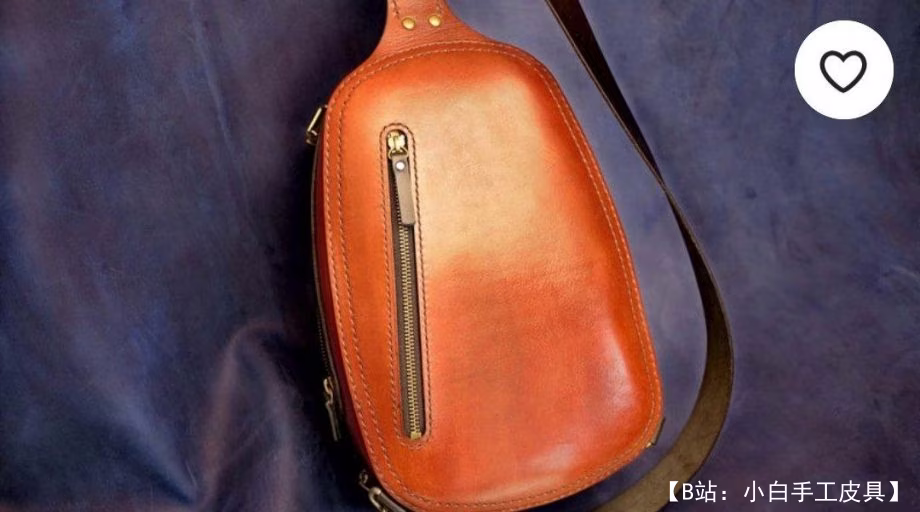 图案皮包 Sling（吊带）单肩背包 - 3