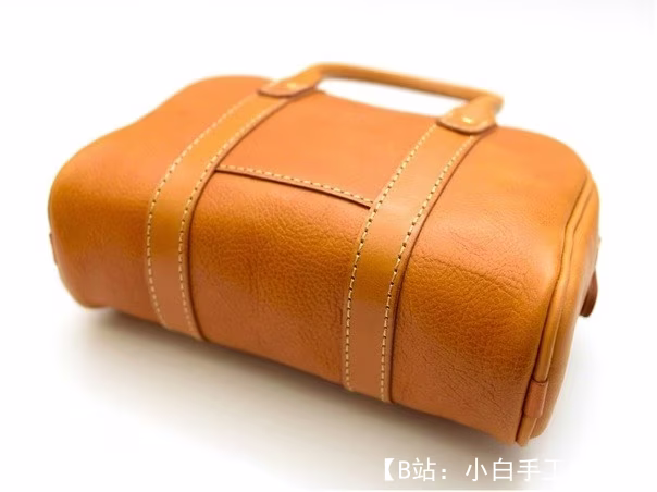 带皮带的漂亮皮革女式手提包的图案 - 6