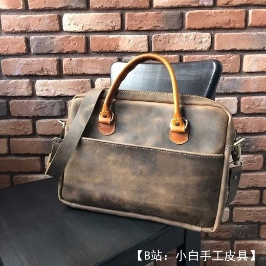 皮革笔记本电脑包图案 15'6 英寸 - 1