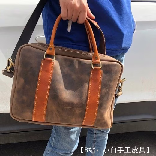 皮革笔记本电脑包图案 15'6 英寸 - 3