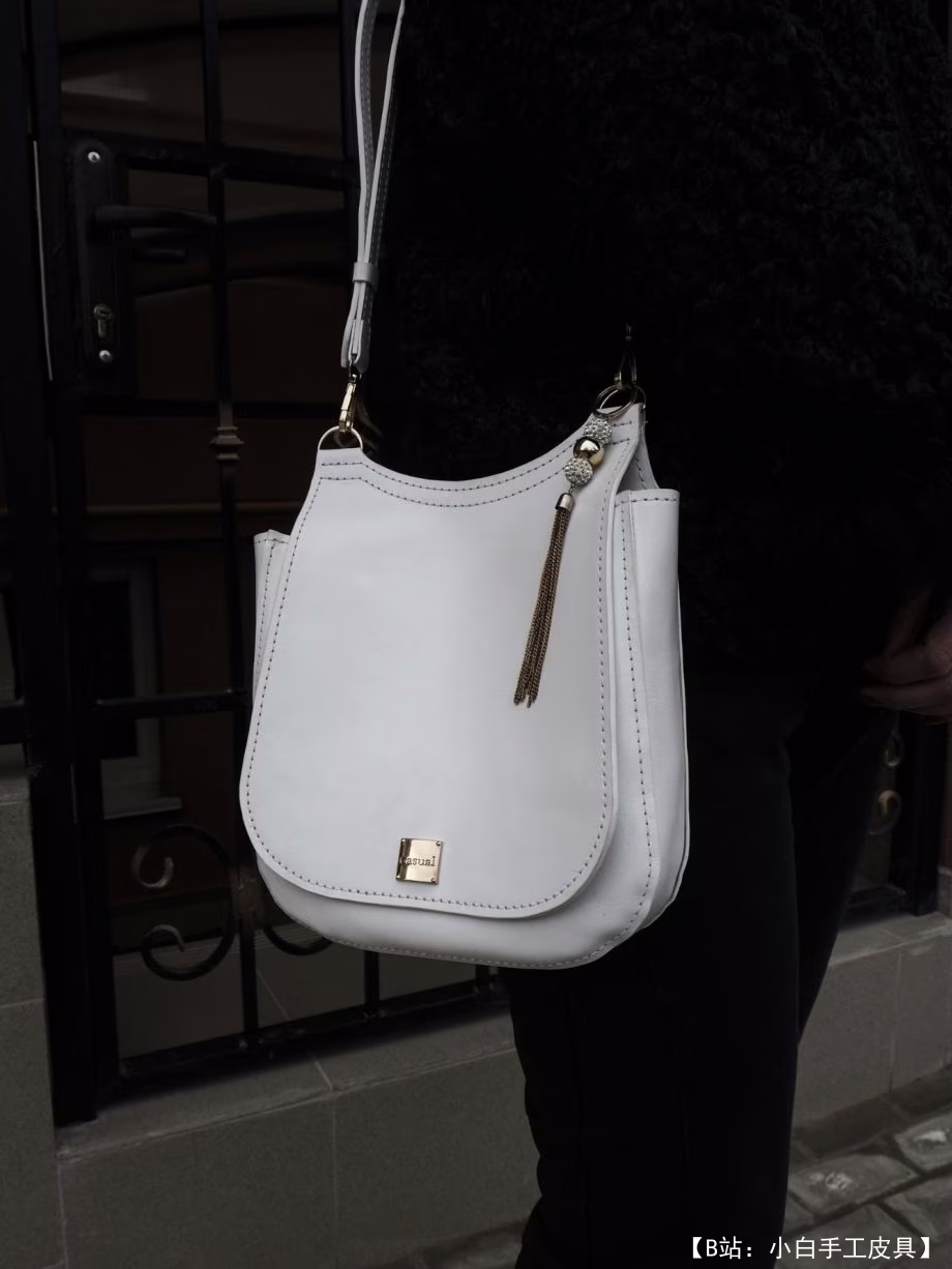 Выкройка кожаная женская сумочка кросс боди - 3