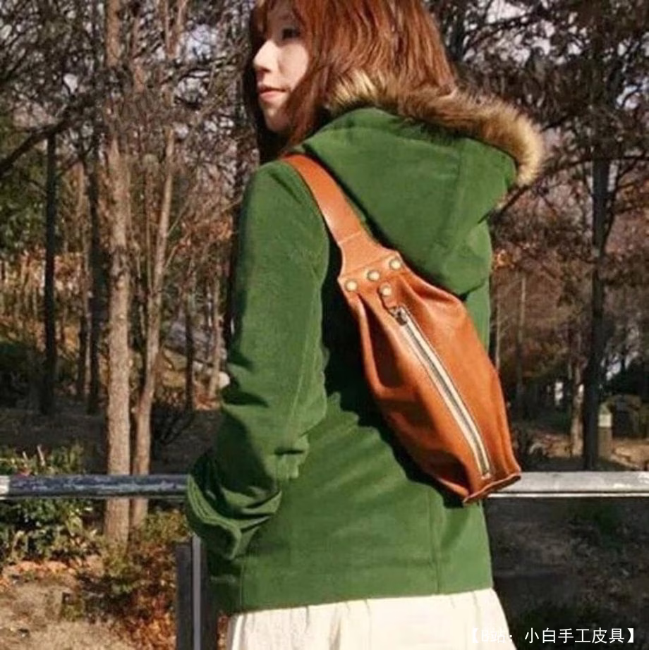 皮革斜挎包图案 - 1