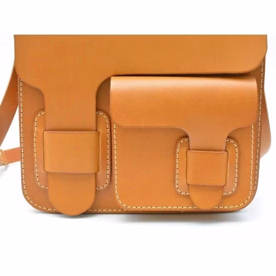 用于笔记本电脑、文件等的皮革邮差包的图案。 - 3