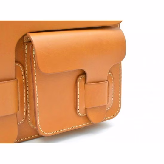 用于笔记本电脑、文件等的皮革邮差包的图案。 - 4