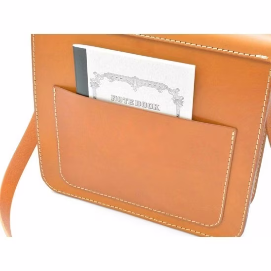 用于笔记本电脑、文件等的皮革邮差包的图案。 - 5