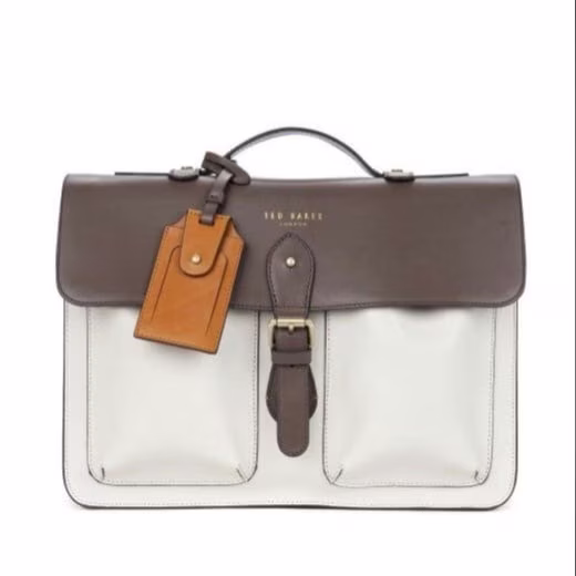 文件用皮革商务公文包的图案 - 1