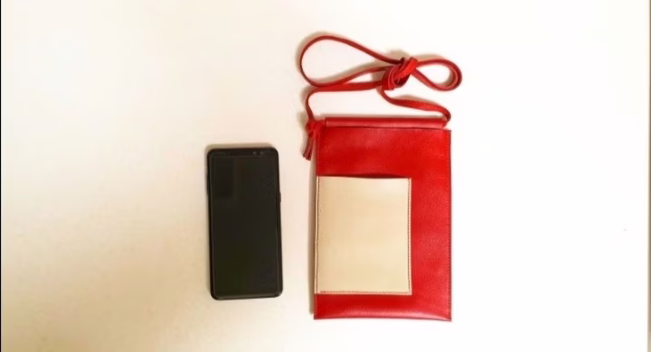 智能手机皮革钱包的图案 - 1