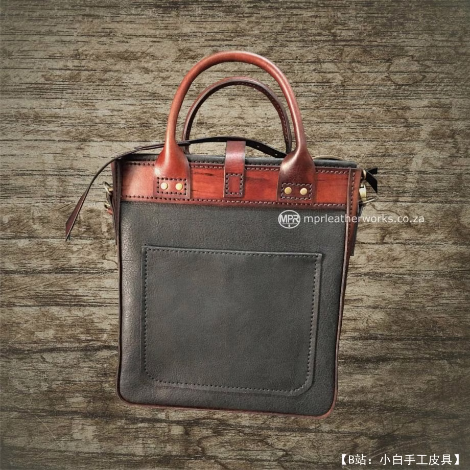 带拉链的文件皮包图案 - 3