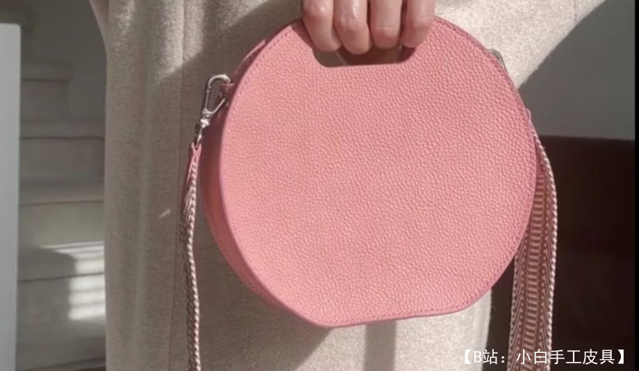 圆形女士皮革手提包的图案 - 1