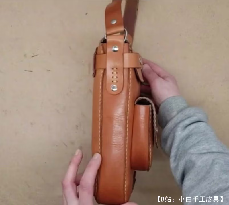 用于各种文件等的皮革信使的图案。 - 3