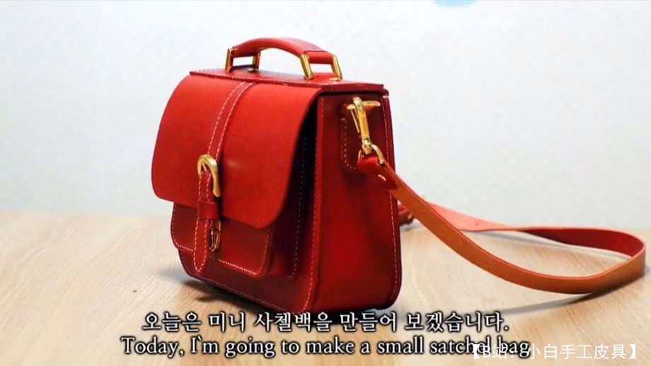 真皮女士斜挎包图案 - 2