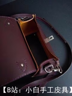 一个简单的女式皮革手提包的图案 - 2