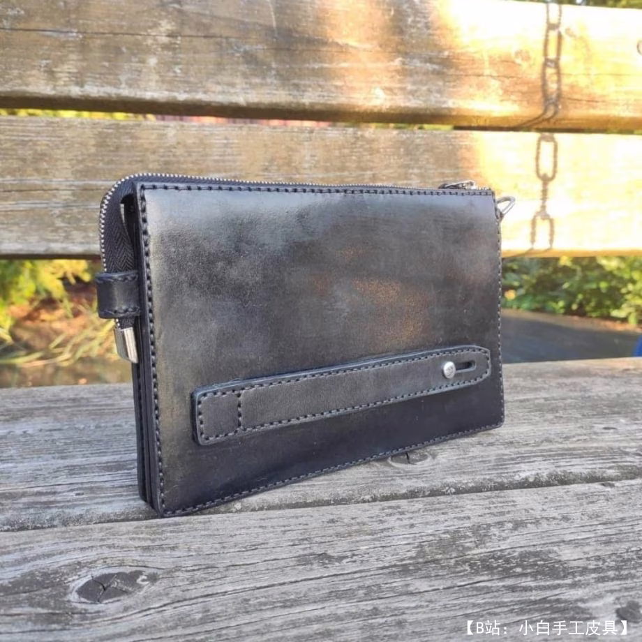 智能手机皮革男士手拿包的图案 - 2