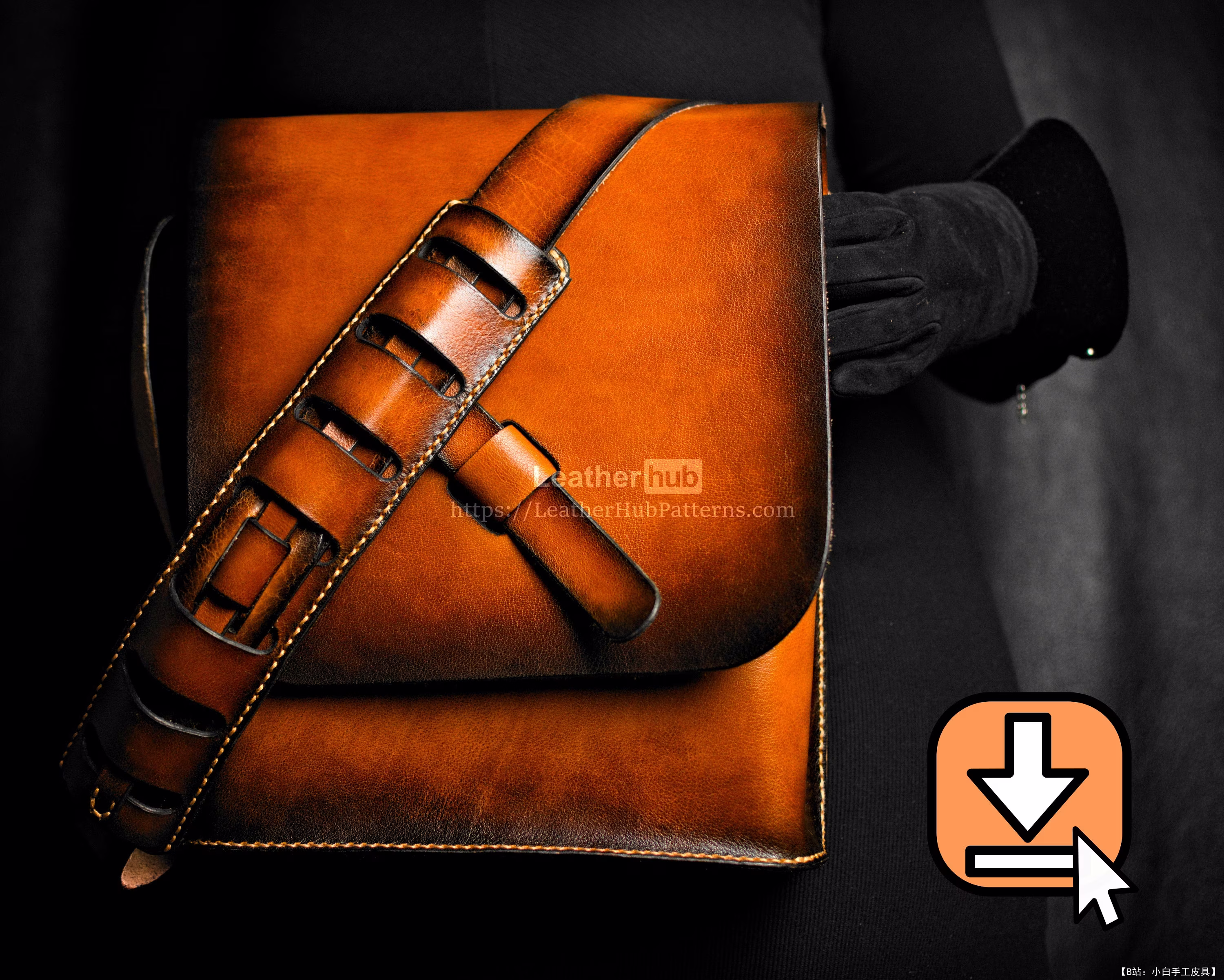 文件和智能手机皮包的图案 - 1