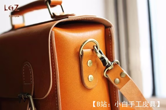 用于文件和笔记本电脑的皮革公文包的图案 - 2