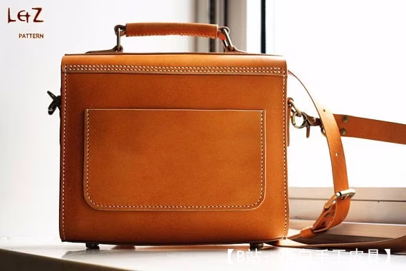 用于文件和笔记本电脑的皮革公文包的图案 - 5