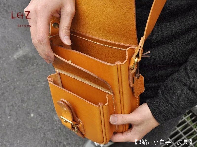 男士文件包和智能手机的图案 - 3