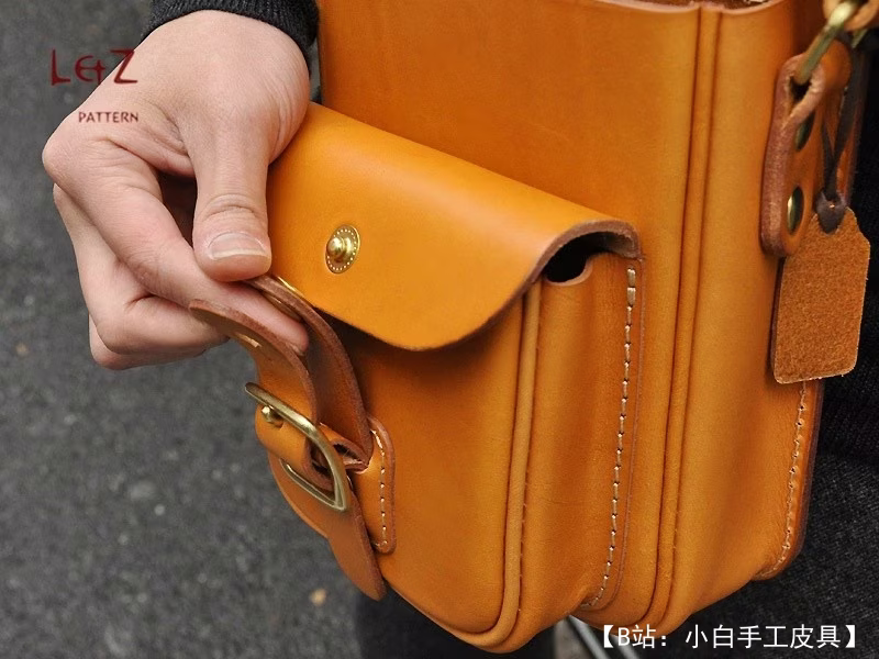 男士文件包和智能手机的图案 - 5