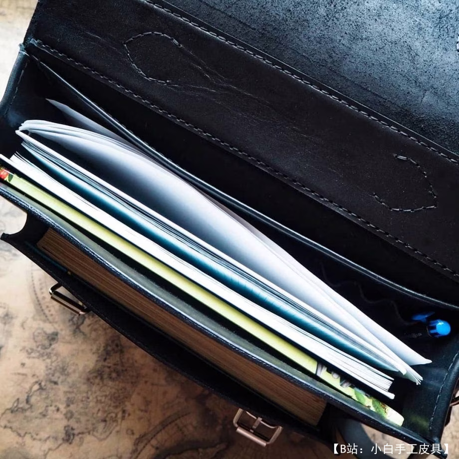 经典信使文件/英式挎包的图案 - 3