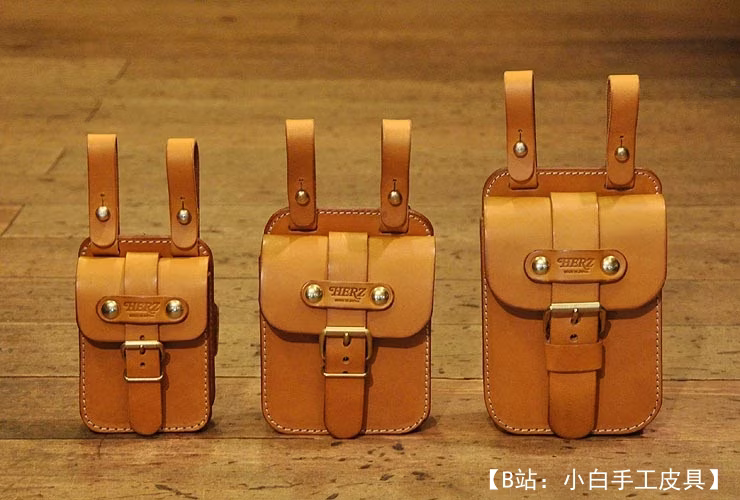 3个不同尺寸的腰包图案 - 1