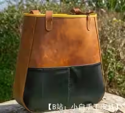 蜥蜴刺绣皮革购物袋图案 - 2