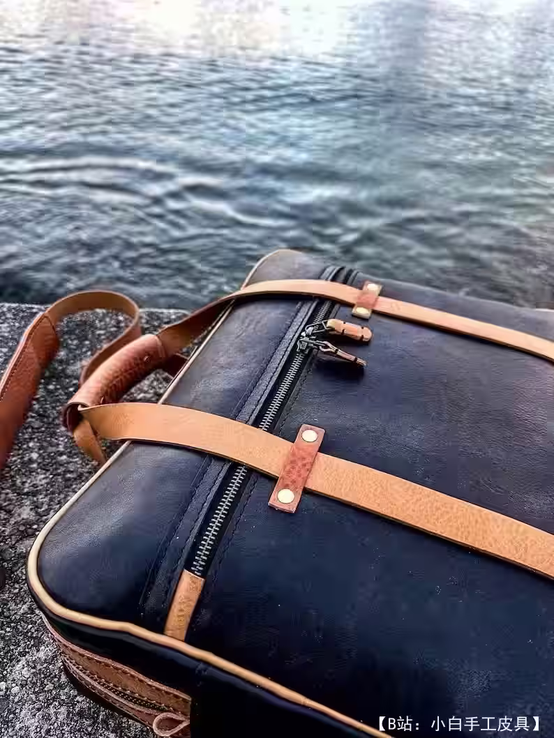 真皮男士公文包图案 - 4