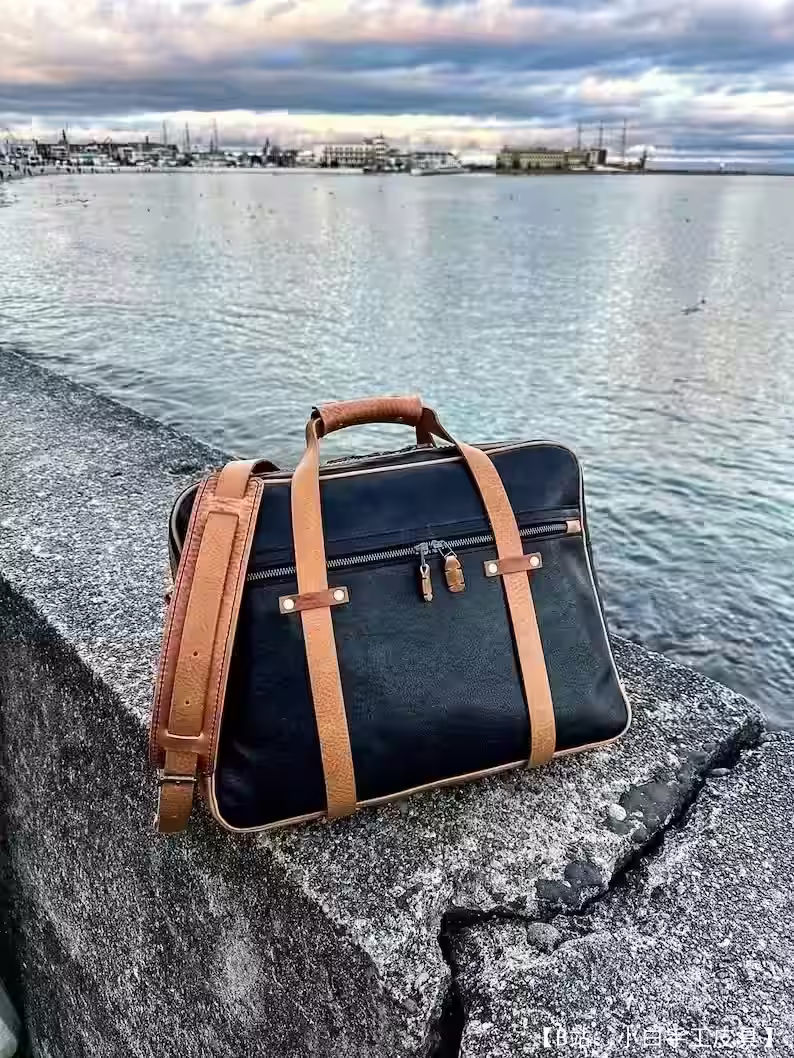 真皮男士公文包图案 - 5