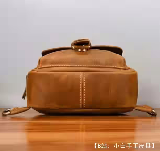 花纹牛皮单肩包（单肩背包） - 3