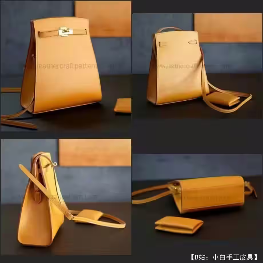 图案牛皮女包 Hermes Kelly sport PM - 1