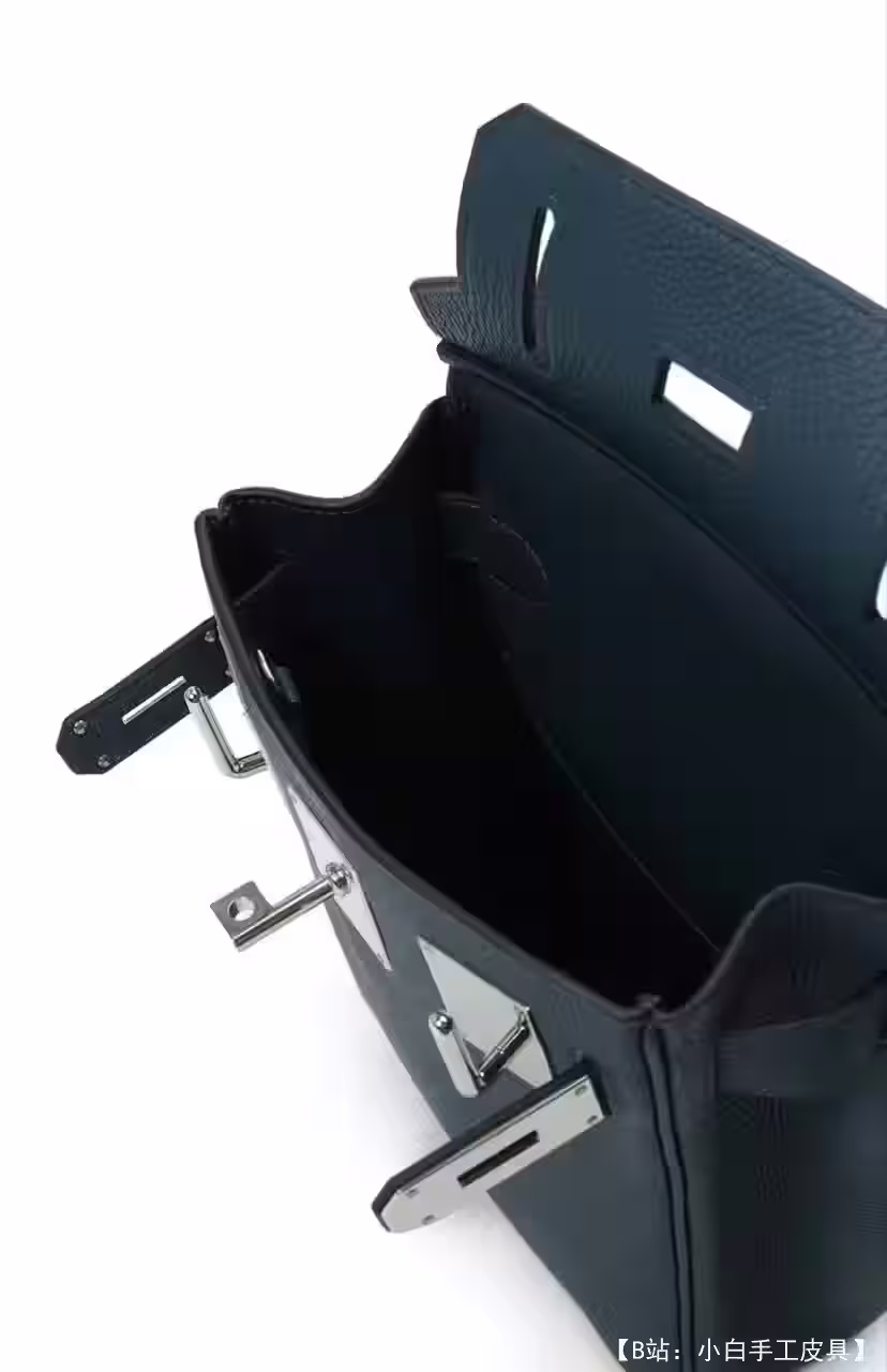 以爱马仕包包为基础的皮革斜挎包图案 - 4