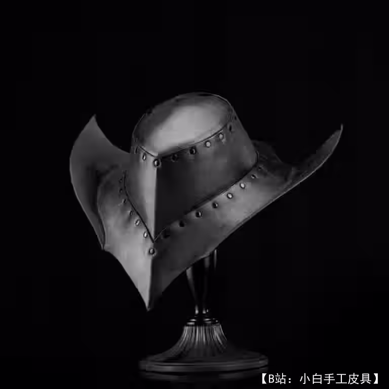 Выкройка кожаная шляпа - 1