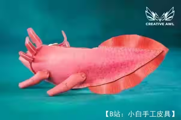 Creative AWL 的蝾螈皮革铅笔盒图案 - 4