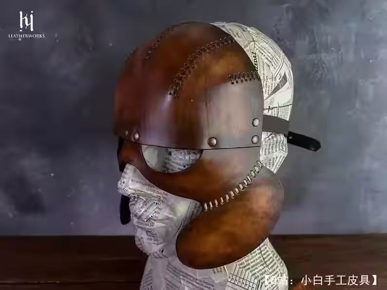 图案皮革屠夫面具版本2 - 4