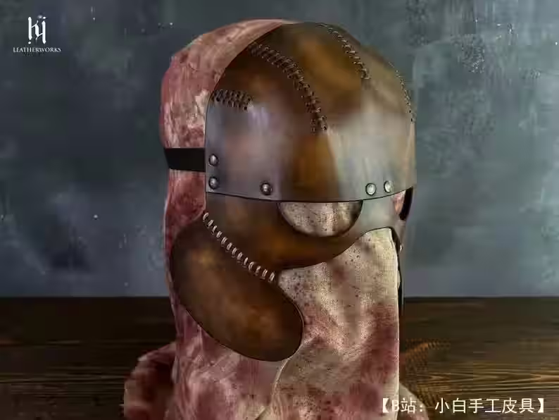 图案皮革屠夫面具版本2 - 6