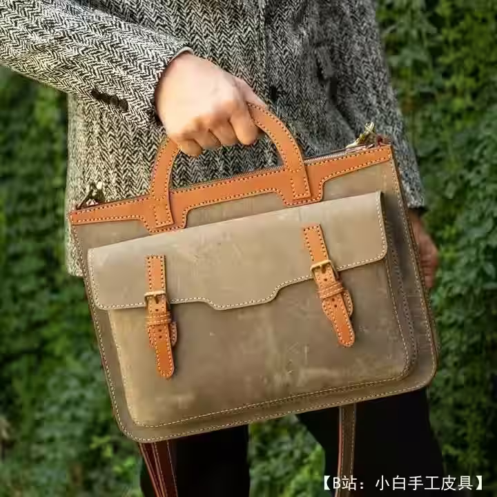 V&P 的“Umberto”皮革商务公文包图案 - 1