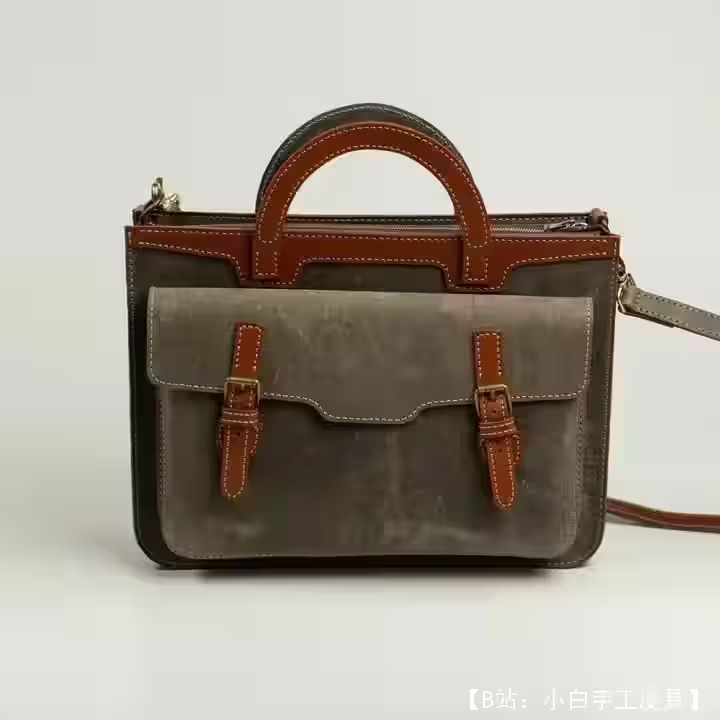 V&P 的“Umberto”皮革商务公文包图案 - 3