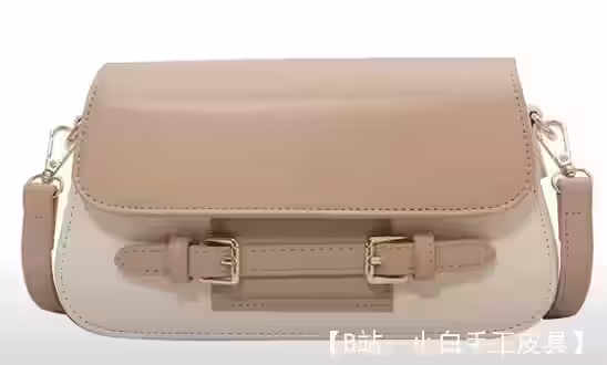 真皮小号女士手提包图案 - 2