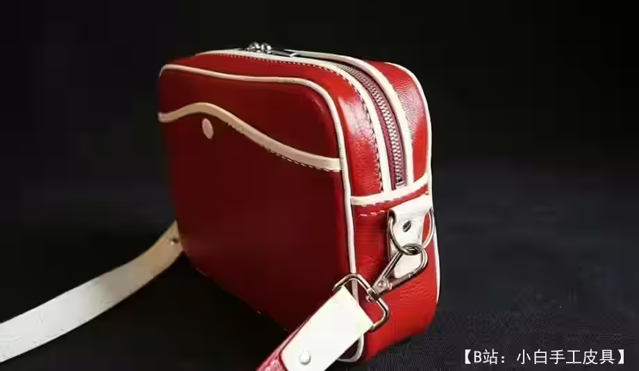 带拉链的斜挎包的图案 - 4