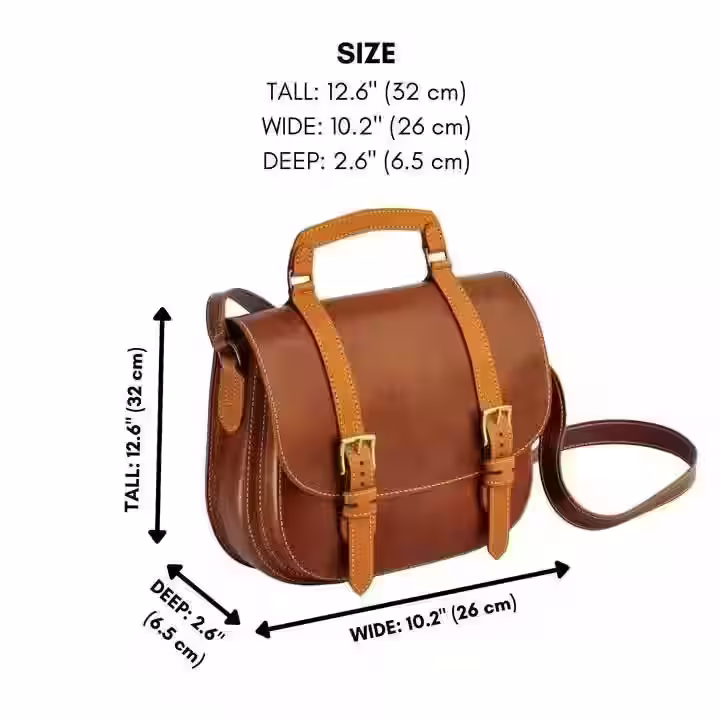 小号皮革女式手提包的图案 - 2