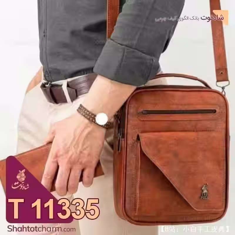 皮革手提包平板电脑的图案 - 1