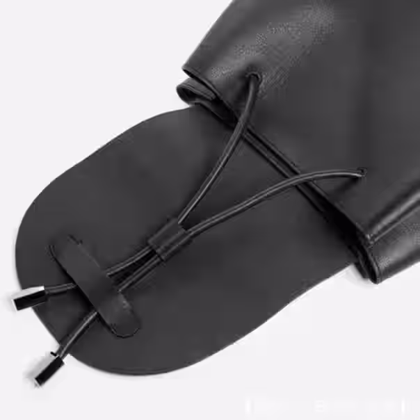 小号真皮女士翻盖背包图案 - 3