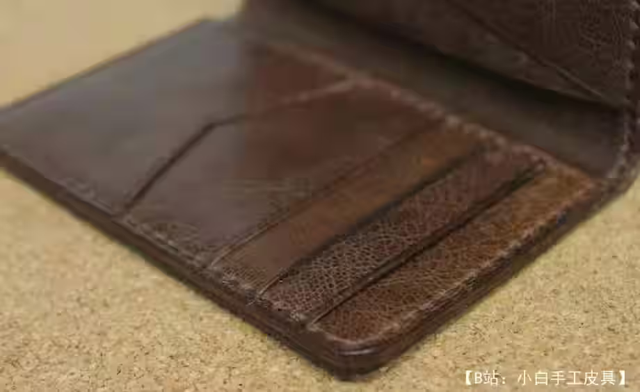 双折皮革卡夹图案 - 3