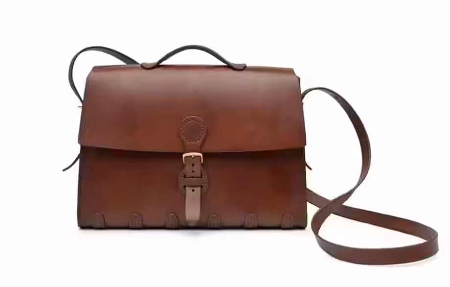 带扣皮革公文包图案 - 1