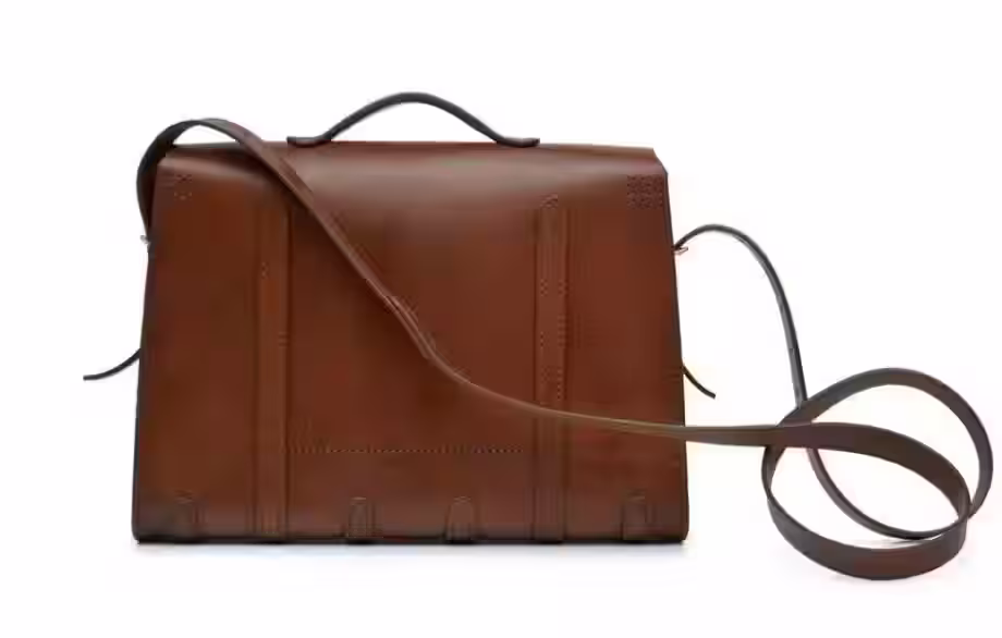 带扣皮革公文包图案 - 6