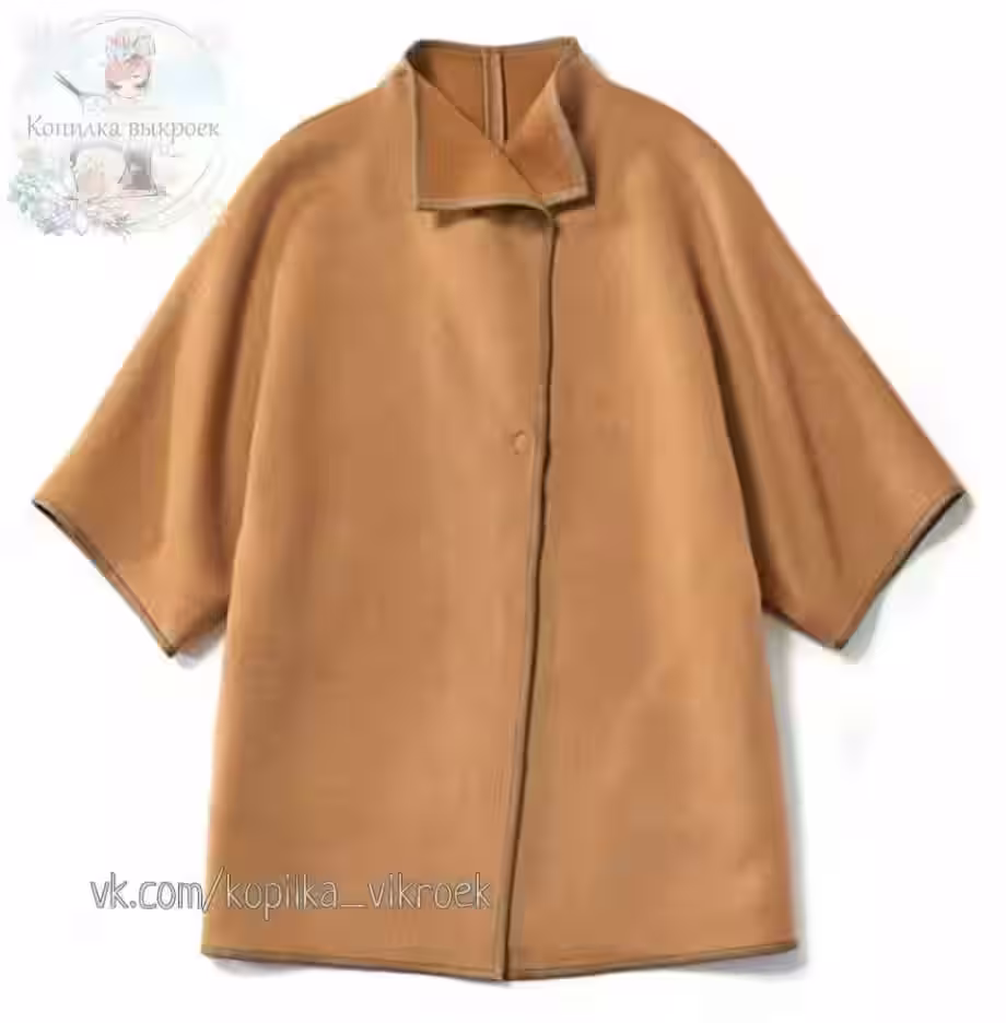 女式斗篷外套的图案 - 2