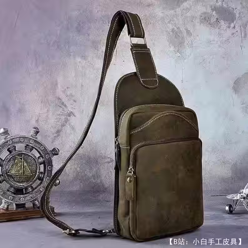 皮革单肩包/单肩包图案 - 4