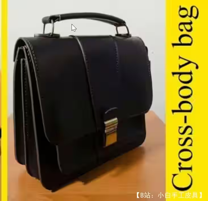 皮革男士翻盖钱包图案 - 1