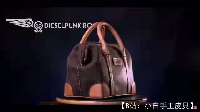 带拉链和无拉链的皮革医生包的图案 - 3