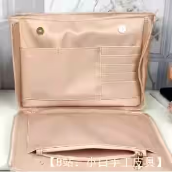 带有前可拆卸口袋整理器的女士手提包图案 - 3