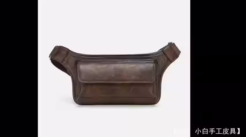 小号皮革斜挎包的图案 - 2